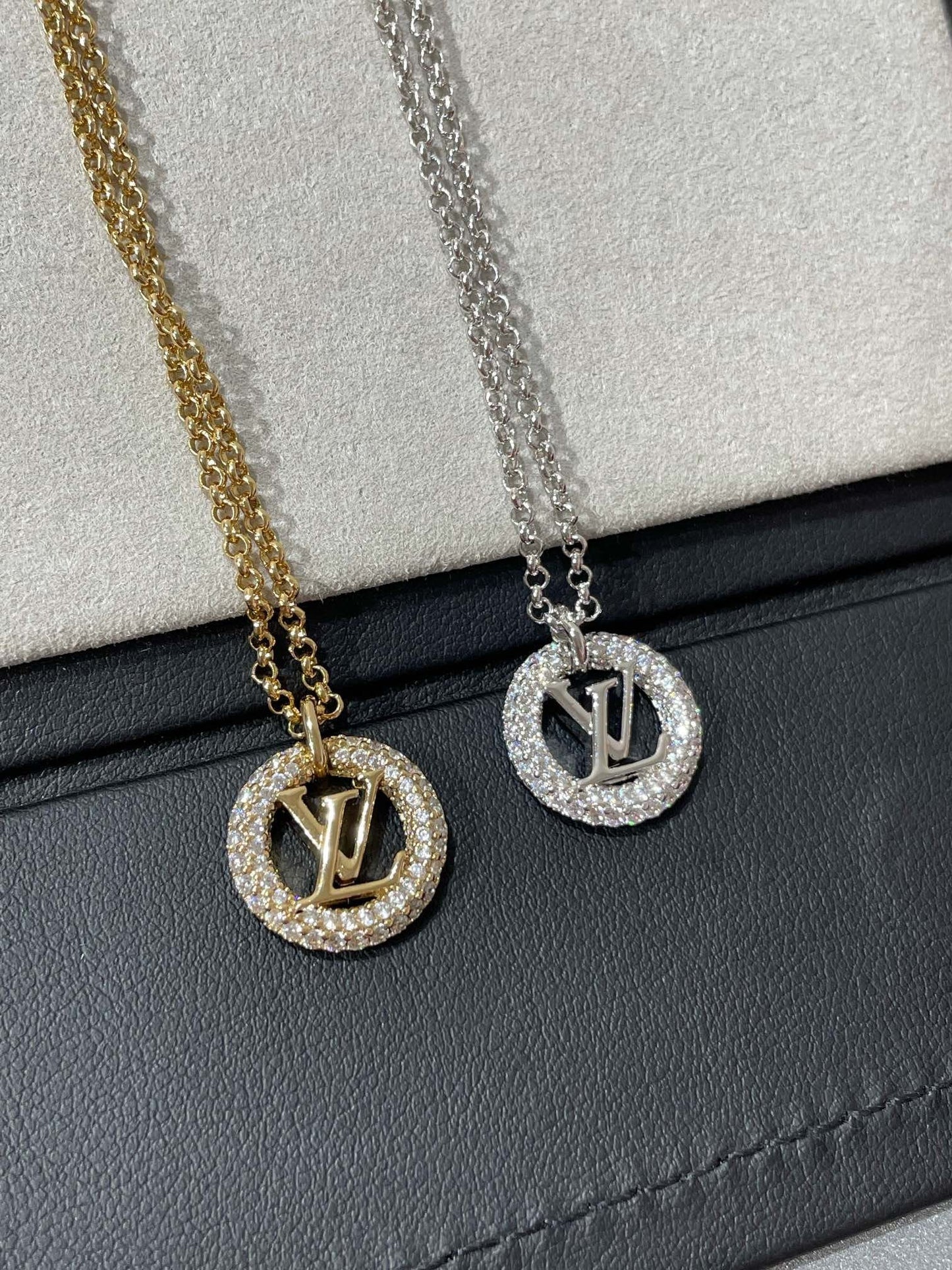 [⭐Glow]BY NIGHT DIAMOND PAVED NECKLACE