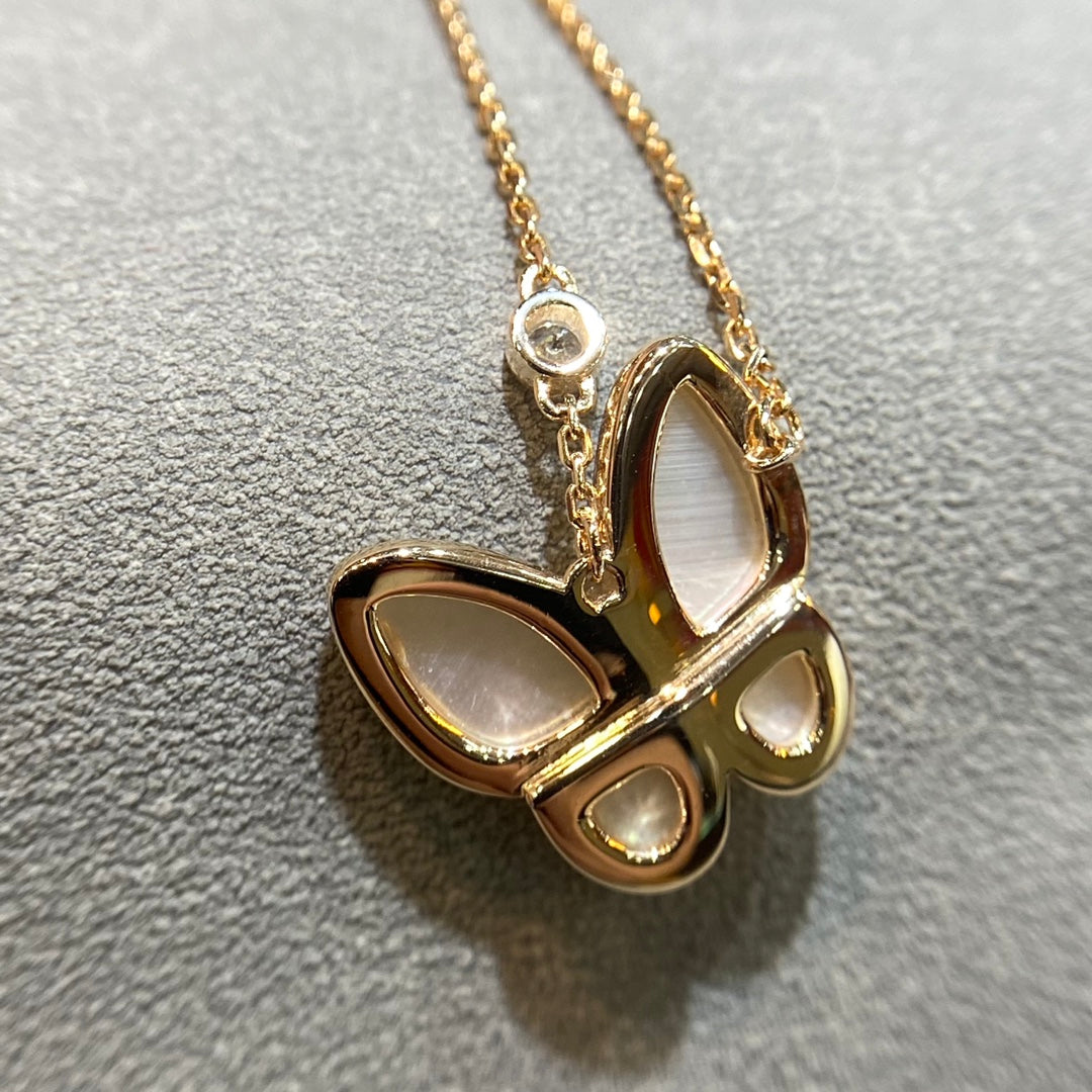 [⭐Glow]BUTTERFLY MOP DIAMOND NECKLACE