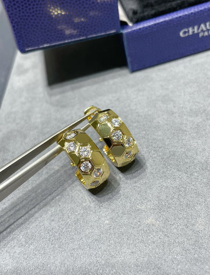 [⭐Glow]BEE LOVE DIAMOND HOOP EARRINGS