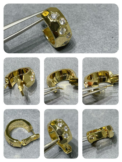 [⭐Glow]BEE LOVE DIAMOND HOOP EARRINGS