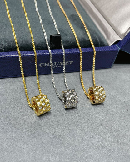 [⭐Glow]BEE LOVE DIAMOND PAVED 3 ROW NECKLACE