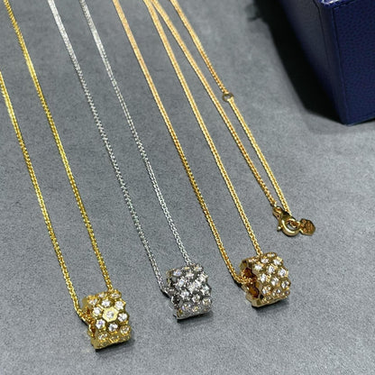 [⭐Glow]BEE LOVE DIAMOND PAVED 3 ROW NECKLACE