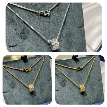 [⭐Glow]BEE LOVE DIAMOND PAVED 3 ROW NECKLACE