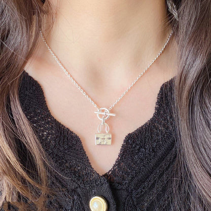 [⭐Glow]CONSTANCE PEDANT SILVER NECKLACE