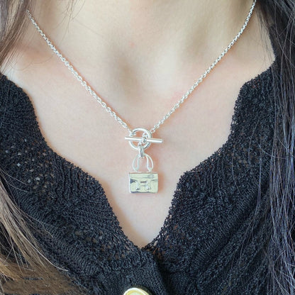 [⭐Glow]CONSTANCE PEDANT SILVER NECKLACE