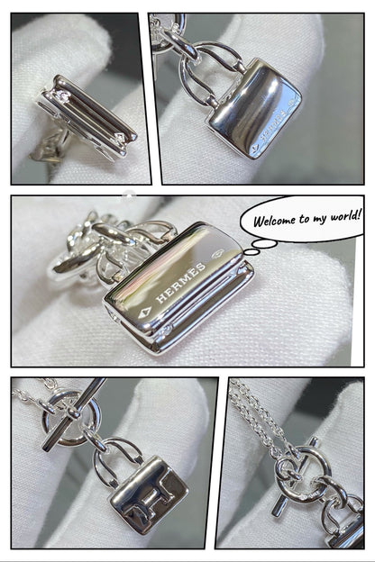 [⭐Glow]CONSTANCE PEDANT SILVER NECKLACE