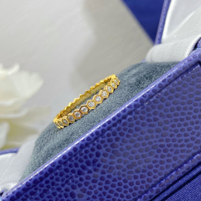 [⭐Glow]BEE LOVE DIAMOND PAVED SMALL RING