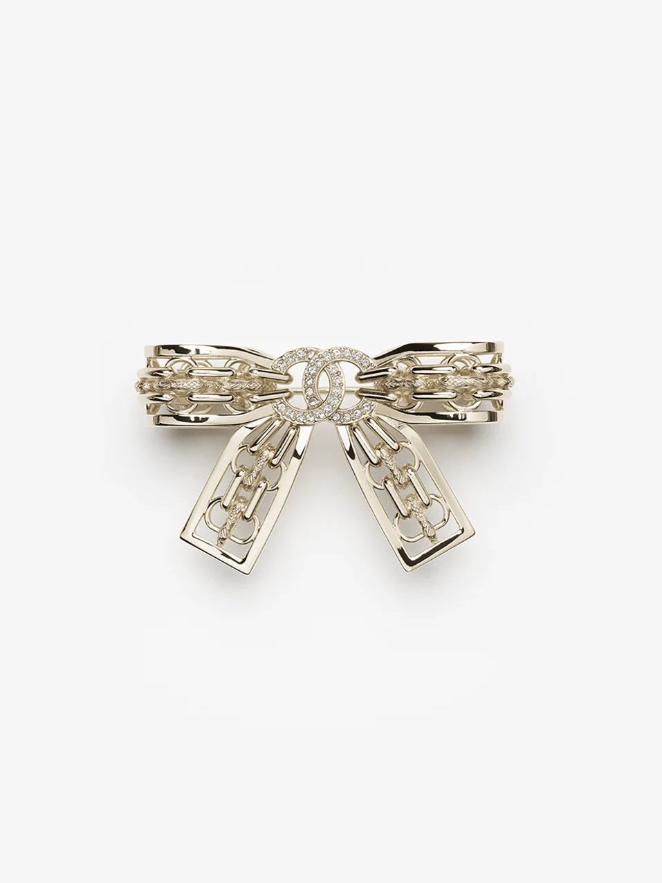[⭐Glow]25K Hollow Bow Brooch