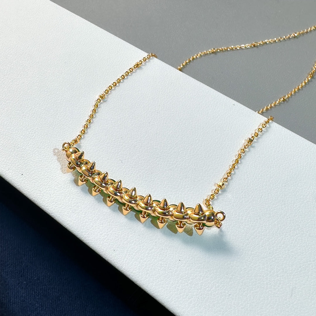 [⭐Glow]New Arrival: Green Bead Rivet Necklace