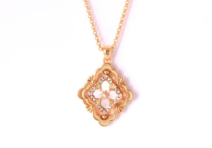 [⭐Glow] B.C.L ENAMEL ROTATING SINGLE-DIAMOND NECKLACE（Various colors）