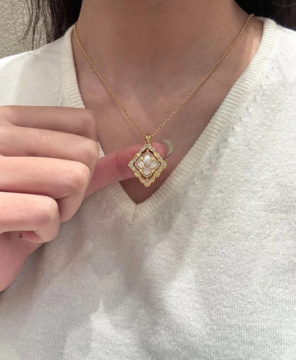 [⭐Glow] B.C.L ENAMEL ROTATING SINGLE-DIAMOND NECKLACE（Various colors）