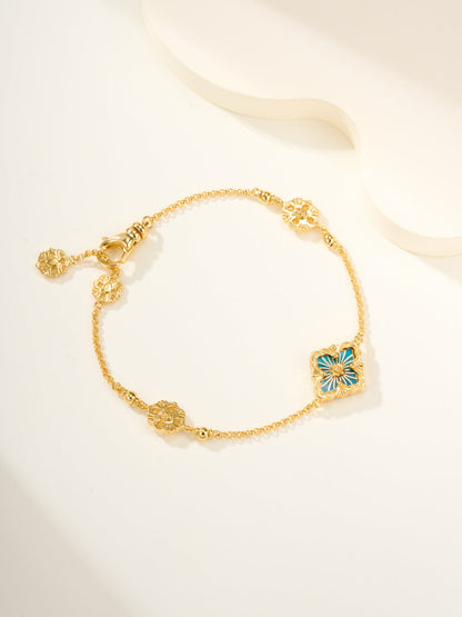 [⭐Glow]B.C.L ENAMELED One-Flower Bracelet（Various Colors)