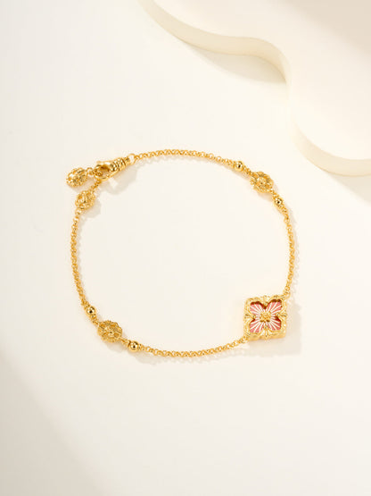 [⭐Glow]B.C.L ENAMELED One-Flower Bracelet（Various Colors)