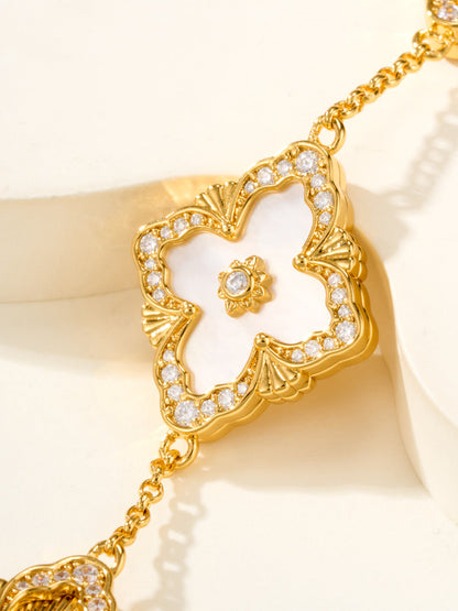 [⭐Glow]B.C.L ENAMELED Five-Flower Bracelet（Various Colors) BIG SIZE