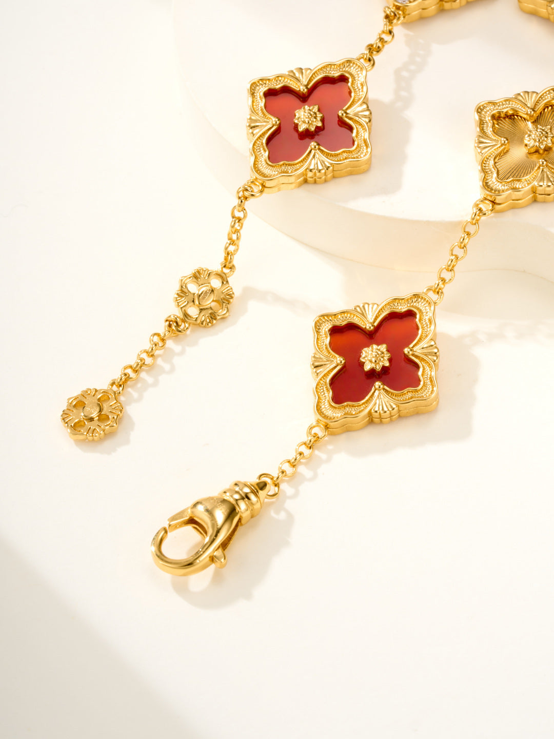 [⭐Glow]B.C.L ENAMELED Five-Flower Bracelet（Various Colors) BIG SIZE