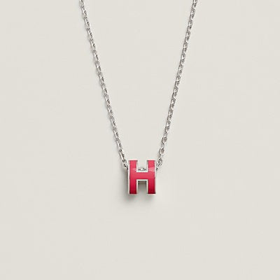 [⭐Glow]H NECKLACE PINK