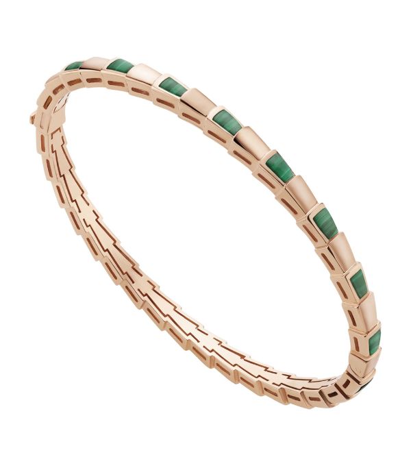 [⭐Glow]SERPENTI BRACELET PINK GOLD MALACHITE