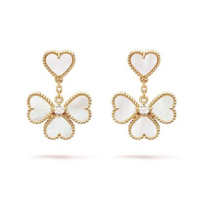 [⭐Glow]CLOVER SWEET WHITE MOP EARRINGS