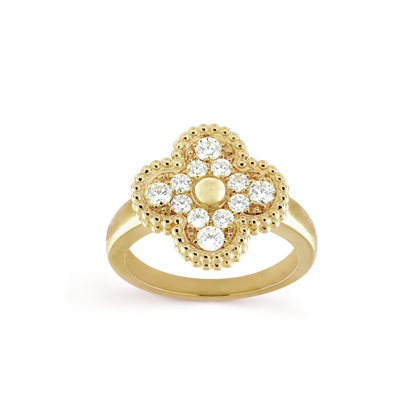 [⭐Glow]CLOVER DIAMOND RING