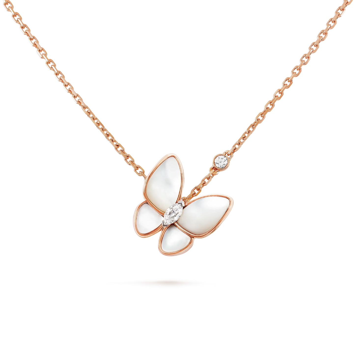 [⭐Glow]BUTTERFLY MOP DIAMOND NECKLACE