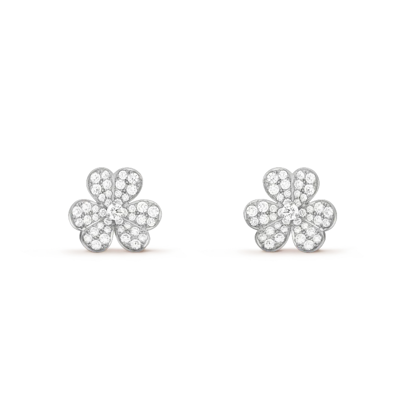 [⭐Glow]CLOVER COMOS DIAMOND EARRINGS SILVER