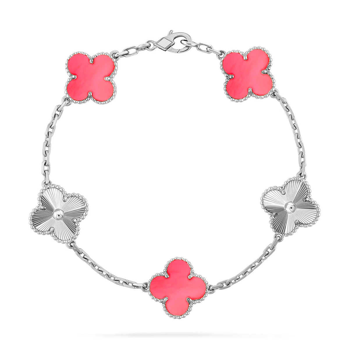 [⭐Glow] CLOVER 5 MOTIFS  PINK MOP BRACELET COLLECTION