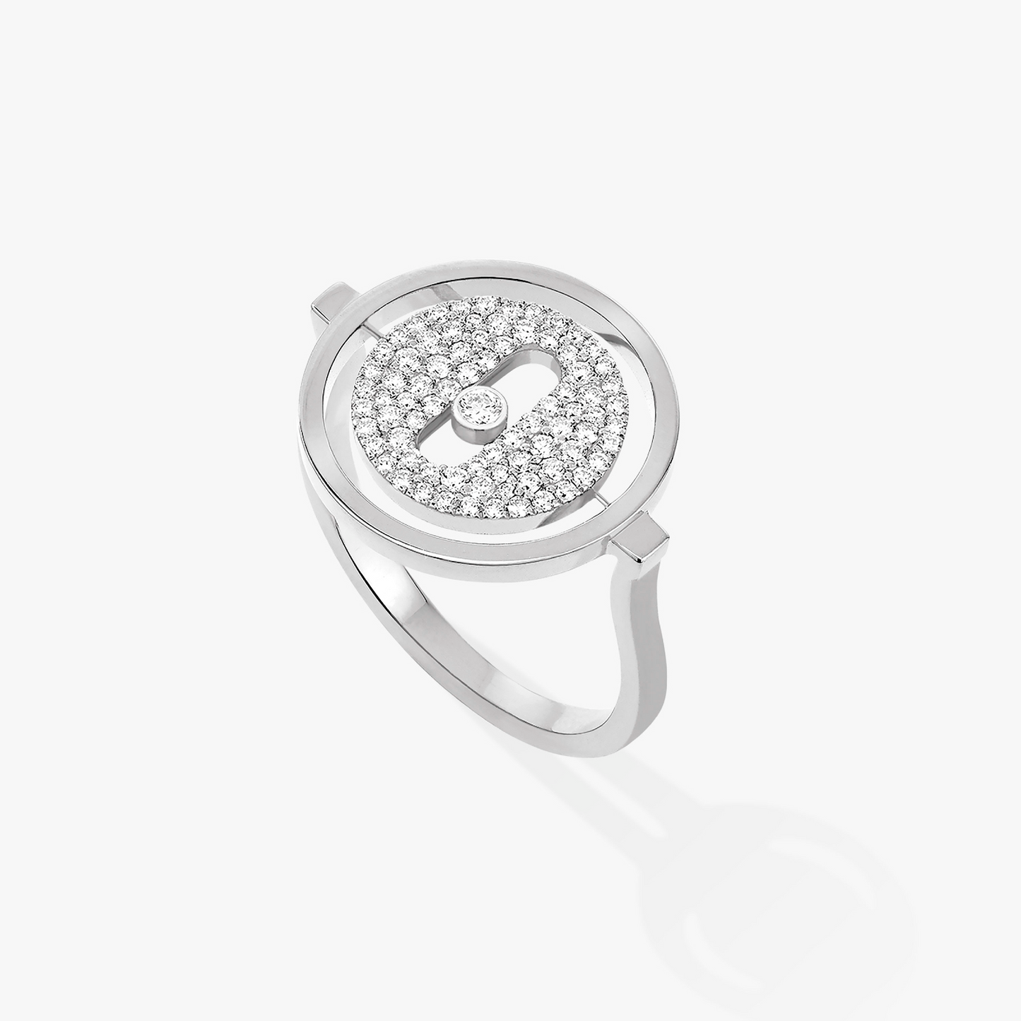 [⭐Glow]Demo MOVE PAVED SILVER DIAMOND RING