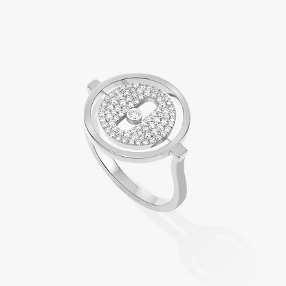 [⭐Glow]Demo MOVE PAVED SILVER DIAMOND RING