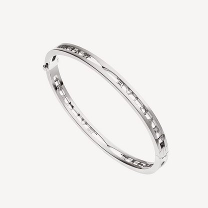 [⭐Glow]ZERO 1 SPIRAL LOGO SILVER BRACELET