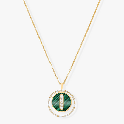 [⭐Glow]Demo MOVE 3 DIAMOND MALACHITE GOLD DIAMOND NECKLACE