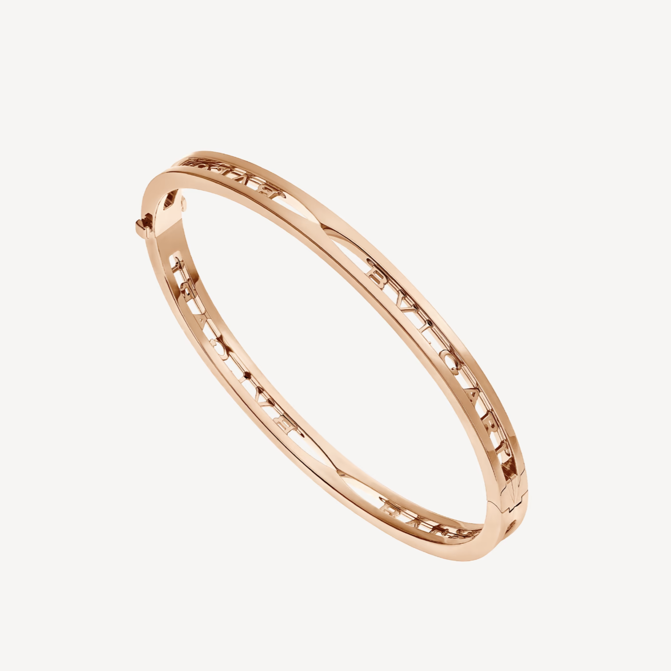[⭐Glow]ZERO 1 SPIRAL LOGO PINK GOLD BRACELET
