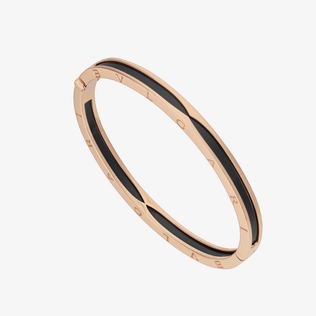 [⭐Glow]ZERO 1 PINK GOLD WITH BLACK CERAMIC BRACELET