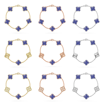 [⭐Glow]CLOVER 5 MOTIF BLUE VEINS BRACELET COLLECTION