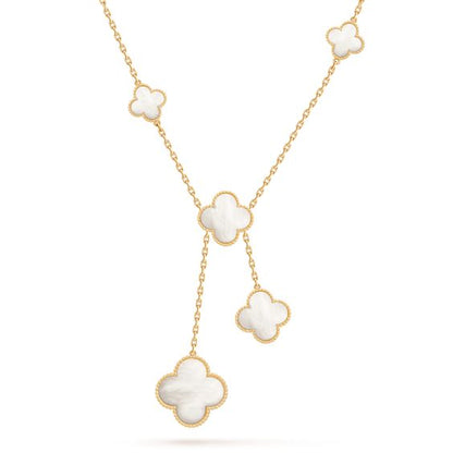 [⭐Glow]CLOVER MOTHER OF PEARL NECKLACE 6 MOTIF