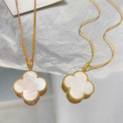 [⭐Glow]CLOVER 25MM MOP LARGE PENDANT NECKLACE