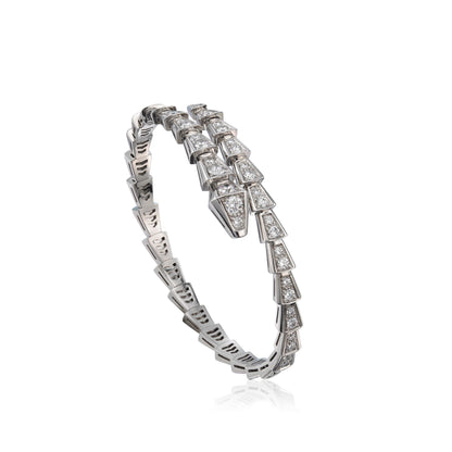 [⭐Glow]SERPENTI BRACELET 6MM SILVER DIAMOND