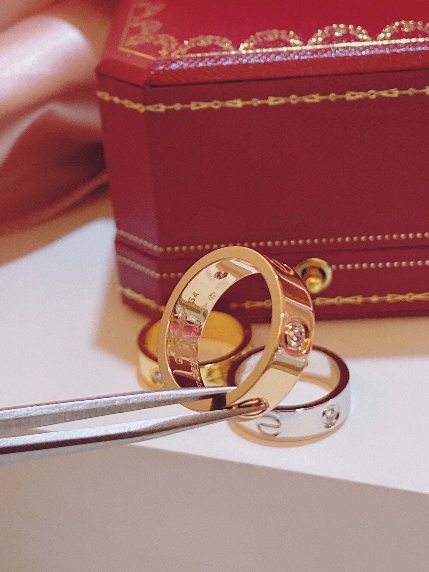 [⭐Glow]Three-Diamond Ring