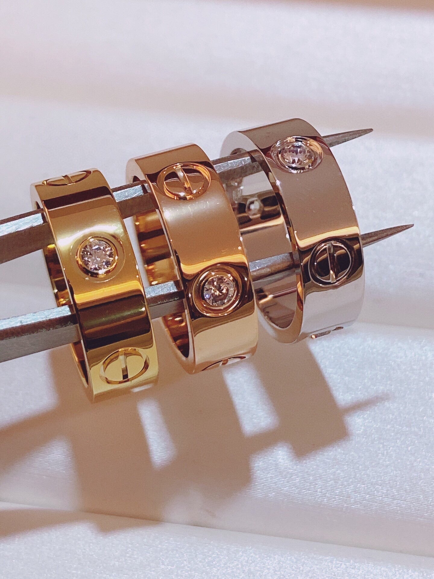 [⭐Glow]Three-Diamond Ring
