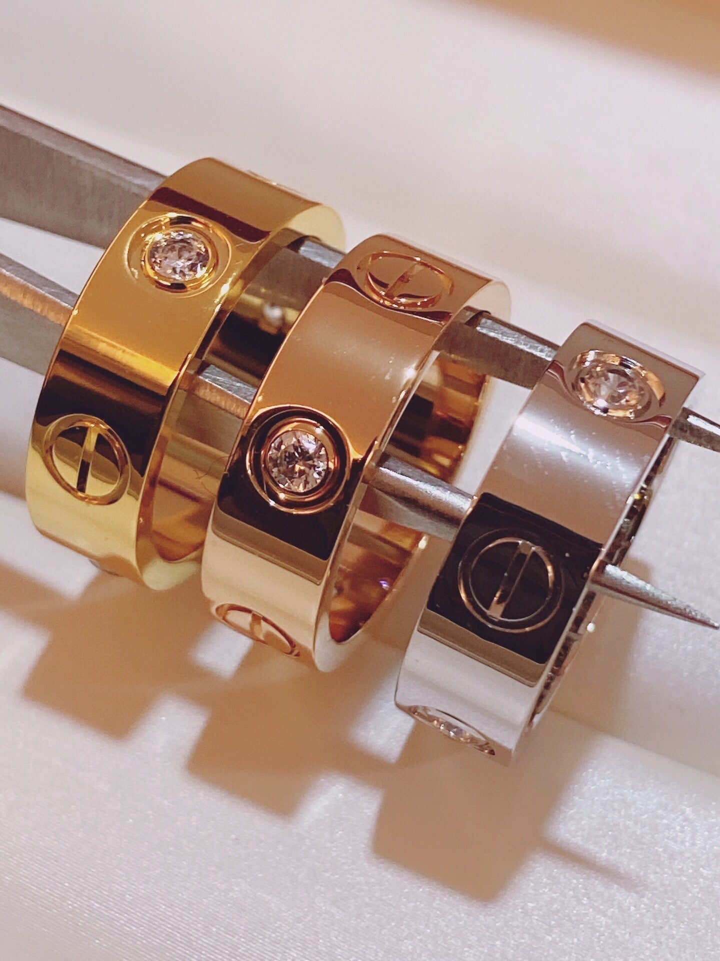 [⭐Glow]Three-Diamond Ring