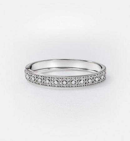 [⭐Glow]2026 WOVEN-PATTERN BRACELET SET WITH FULL DIAMOND INLAY THREE-COLORS