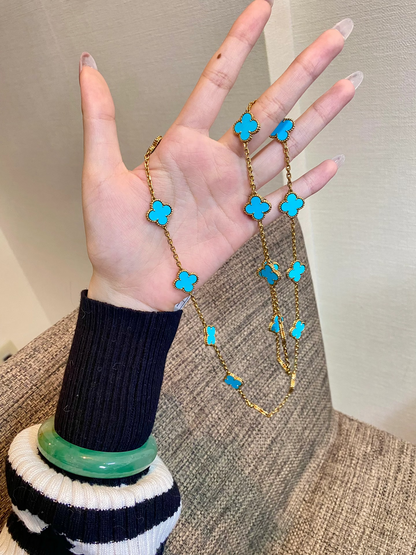 [⭐Glow]CLOVER 20 MOTIFS TURQUOISE GOLD