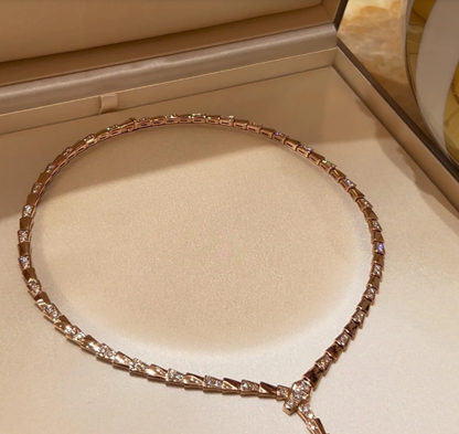 [⭐Glow]NEW！SERPENT DIAMOND NECKLACE