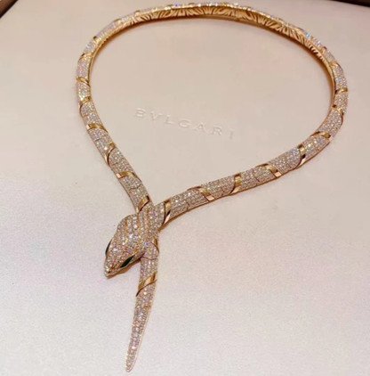 [⭐Glow]HAUTE COUTURE GOLD SERPENTI NECKLACE