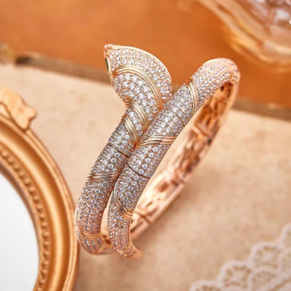 [⭐Glow]HAUTE COUTURE GOLD SERPENTI BRACELET