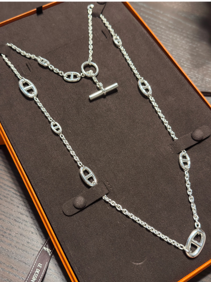 [⭐Glow]Classic Silver Sweater Chain