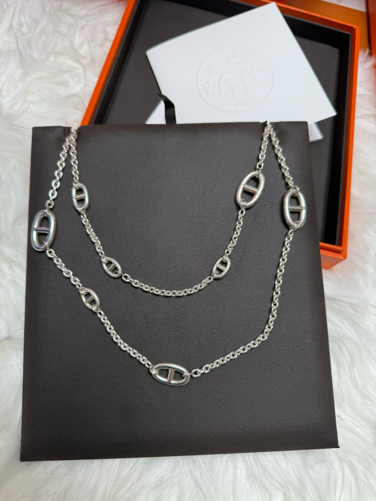 [⭐Glow]Classic Silver Sweater Chain