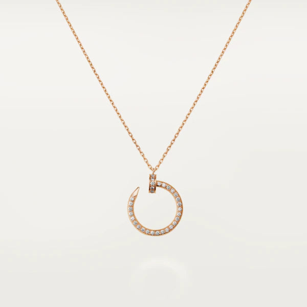 [⭐Glow]JUSTE NECKLACE PINK GOLD DIAMONDS