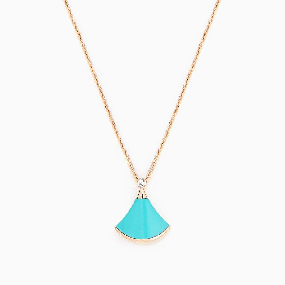 [⭐Glow]DREAM NECKLACE TURQUOISE PINK GOLD