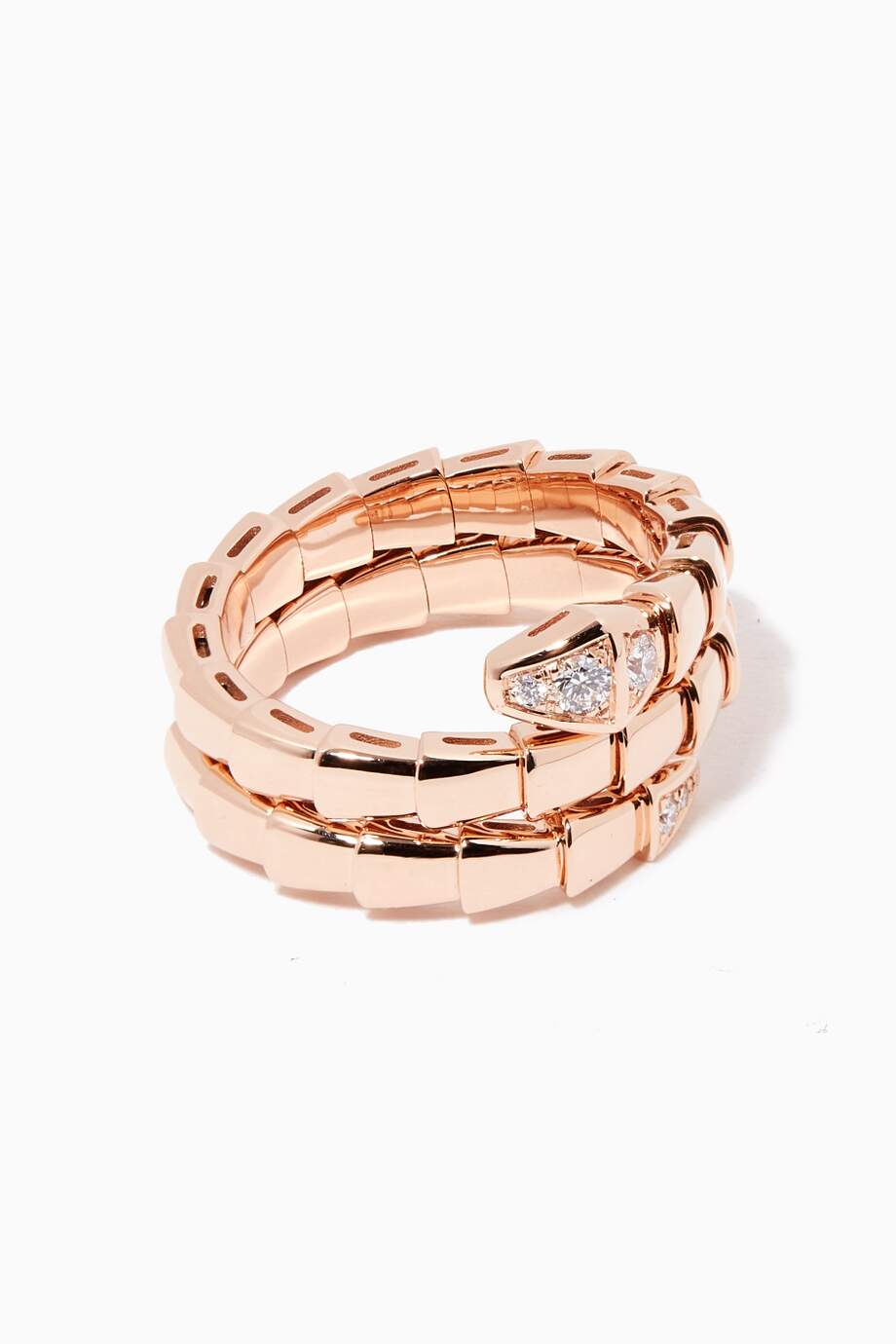 [⭐Glow]SERPENTS DOUBLE ROW DIAMOND RING