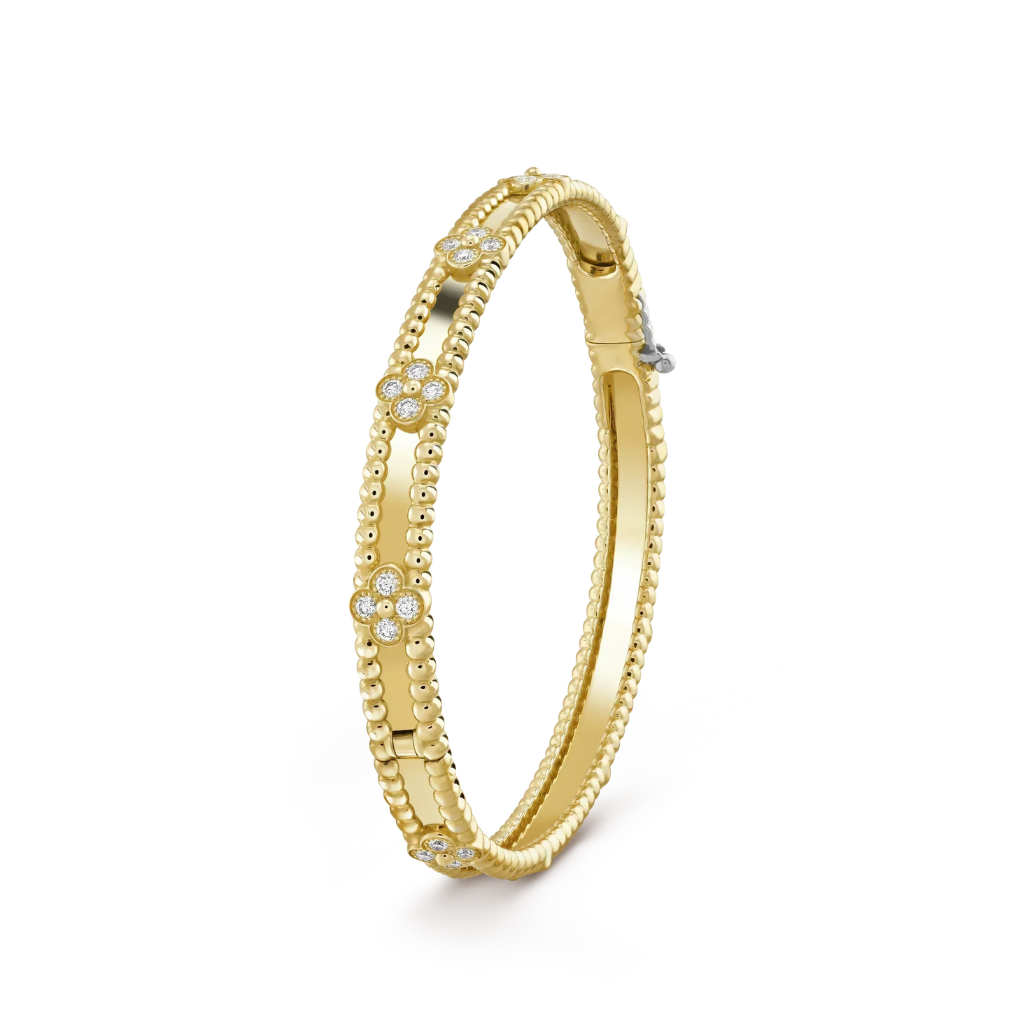 [⭐Glow]CLOVER BRACELET 4MM DIAMONDS